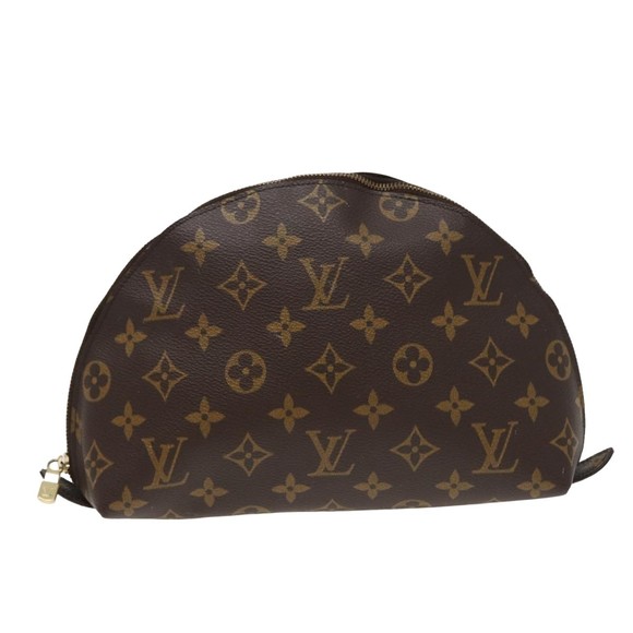 LOUIS VUITTON Monogram Trousse Demi Ronde Cosmetic Pouch M47520 LV Auth 78012 - Picture 13 of 16